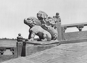Peking, Wan shou shan, Chihli, Einde van brug in het Zomerpaleis