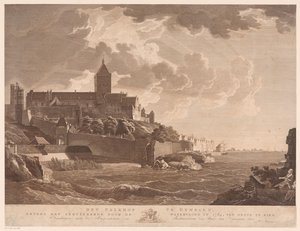 Gezicht op het Valkhof te Nijmegen