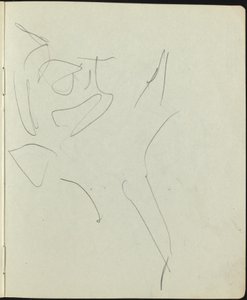 Dansers en artiesten, pagina uit een schetsboek, ca. 1911 door Ernst Ludwig Kirchner