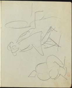 Dansers en Uitvoerders Pagina uit een Schetsboek, ca. 1911