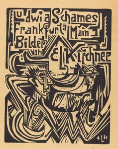 Ludwig Schames Frankfurt am Main, schilderijen van E.L. Kirchner, 1919 door Ernst Ludwig Kirchner