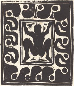 Naakte danseres, 1906 door Ernst Ludwig Kirchner