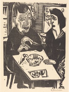 Oude en jonge vrouw, 1921