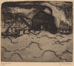 Zandbaggeraars op de Elbe, 1906