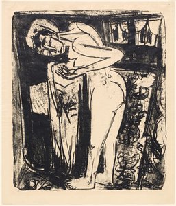 Staande naakt in een kamer, 1921