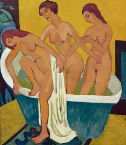 Badende vrouwen door Ernst Ludwig Kirchner