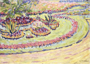 Blumbenbeete door Ernst Ludwig Kirchner