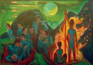 Nationaal vuur door Ernst Ludwig Kirchner