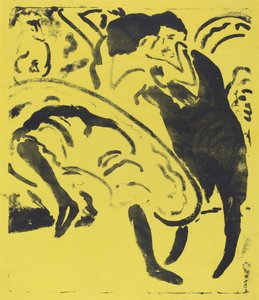 Dansend paar door Ernst Ludwig Kirchner