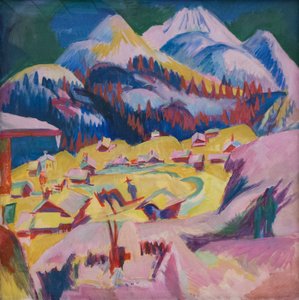 Frauenkirch tijdens de winter, 1918-1919