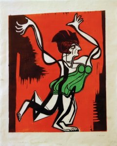 Gret Palucca door Ernst Ludwig Kirchner