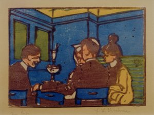In het café II door Ernst Ludwig Kirchner