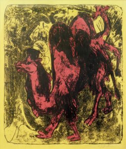 Kameel en dromedaris door Ernst Ludwig Kirchner
