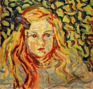 Kinderhoofdjes door Ernst Ludwig Kirchner
