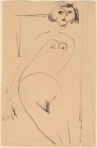 Naakt door Ernst Ludwig Kirchner