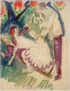Pantomime door Ernst Ludwig Kirchner