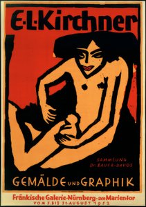 Poster voor de tentoonstelling E.L.K., Fränkische Galerie, Neurenberg, 1952