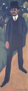 Portret van Erich Heckel, 1911