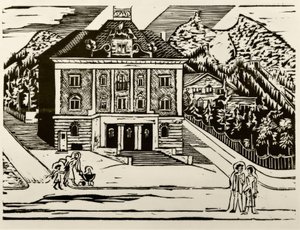 Postgebouw Davos door Ernst Ludwig Kirchner