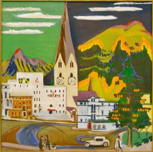 Stadhuis Davos Platz door Ernst Ludwig Kirchner
