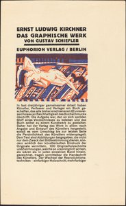 Liggende Naakt met Kat (Illustratie voor Ernst Ludwig Kirchner: Das Graphische Werk) door Ernst Ludwig Kirchner