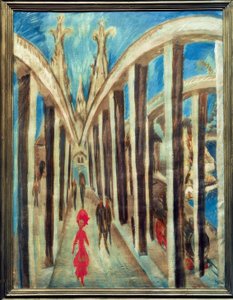 Rijnbrug bij Keulen door Ernst Ludwig Kirchner