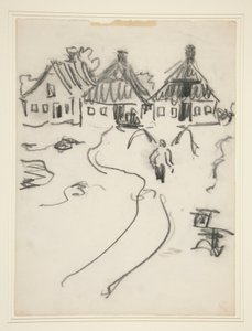 Drie Huizen door Ernst Ludwig Kirchner