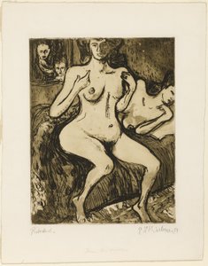 Twee Zusters door Ernst Ludwig Kirchner