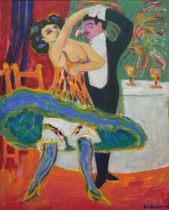 Varieté (Engels danspaar) door Ernst Ludwig Kirchner