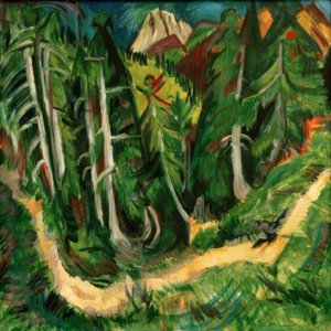 Bosravijn Stafel door Ernst Ludwig Kirchner
