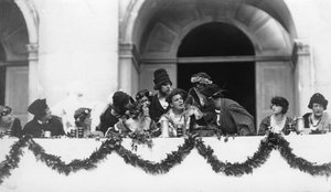Voorstelling van Jedermann, Salzburg Festival, Oostenrijk, 20e eeuw door Ernst Maier