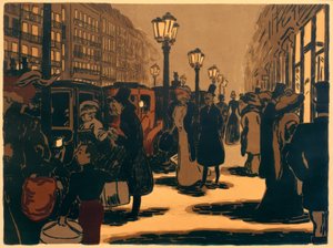 Parijse straatscène