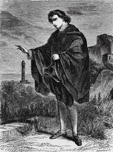 Illustratie voor Erfenis, novelle door Ernst Theodor Amadeus Hoffmann (1776-1822), gravure door Ernst Theodor Amadeus Hoffmann