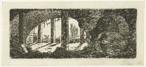 Ruïne van Fort Sint-Pieter bij Maastricht door Ernst Willem Jan Bagelaar