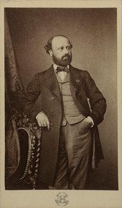 Portret van de componist François Bazin door Erwin Hanfstaengl