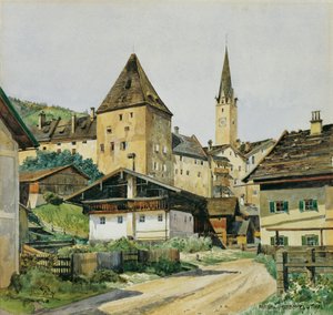 Stad en zorgtoren in Kitzbühel