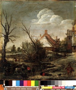 Winter door Esaias I van de Velde