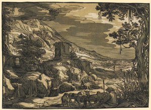 Arcadisch landschap door Esaias van de Velde