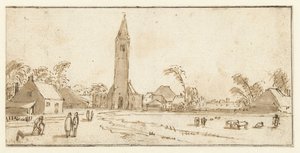 Gezicht op Spaarnwoude door Esaias van de Velde