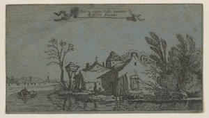 Boerderij rechts van een rivier