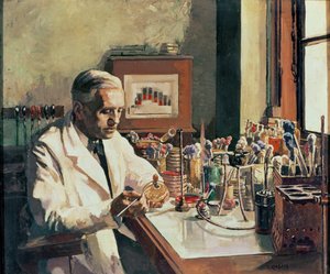 Sir Alexander Fleming (1881-1955), de ontdekker van penicilline