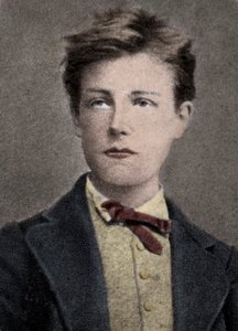Arthur Rimbaud, Franse dichter en avonturier - Portret van Arthur Rimbaud (1859 - 1891) op 17-jarige leeftijd. Foto door Carjat