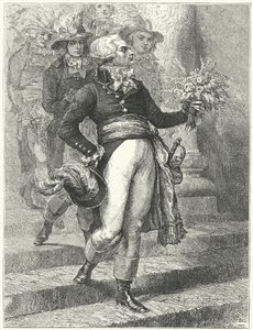 Maximilien Robespierre op de dag van het Festival van het Opperwezen door Etienne (after) Ronjat