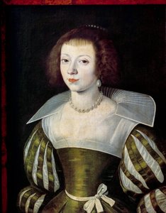 Portret van een vrouw door Etienne (attributed) Dumonstier