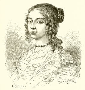 Henrietta van Engeland, zus van Koning Karel II door Etienne Antoine Eugene Ronjat