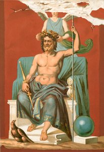 Zeus gekroond door Overwinning door Etienne Antoine Eugene Ronjat