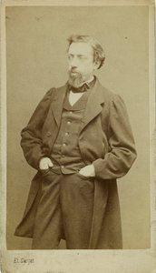 Portret van de componist François-Auguste Gevaert 1828-1908, ca. 1870 door Etienne Carjat