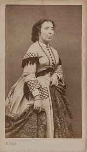 Portret van de zanger en componist Pauline Viardot 1821-1910, tussen 1860 en 1865