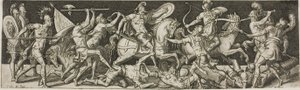 Cavalerie en voetsoldaten