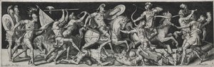 Gevechten en Triomfen, waarschijnlijk 1560s door Etienne Delaune